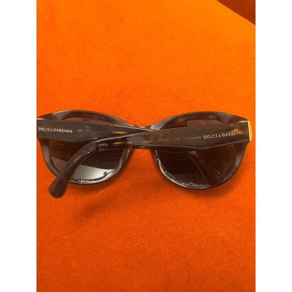Dolce & Gabbana 6052 Wraparound Sunglasses Brown Tortoise Y2K Italy 135